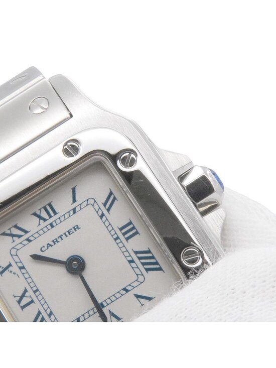 Cartier Santos Galbe SM Watch White Dial Quartz main image 10